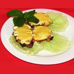 Fleisch auf Französisch mit Pilzen