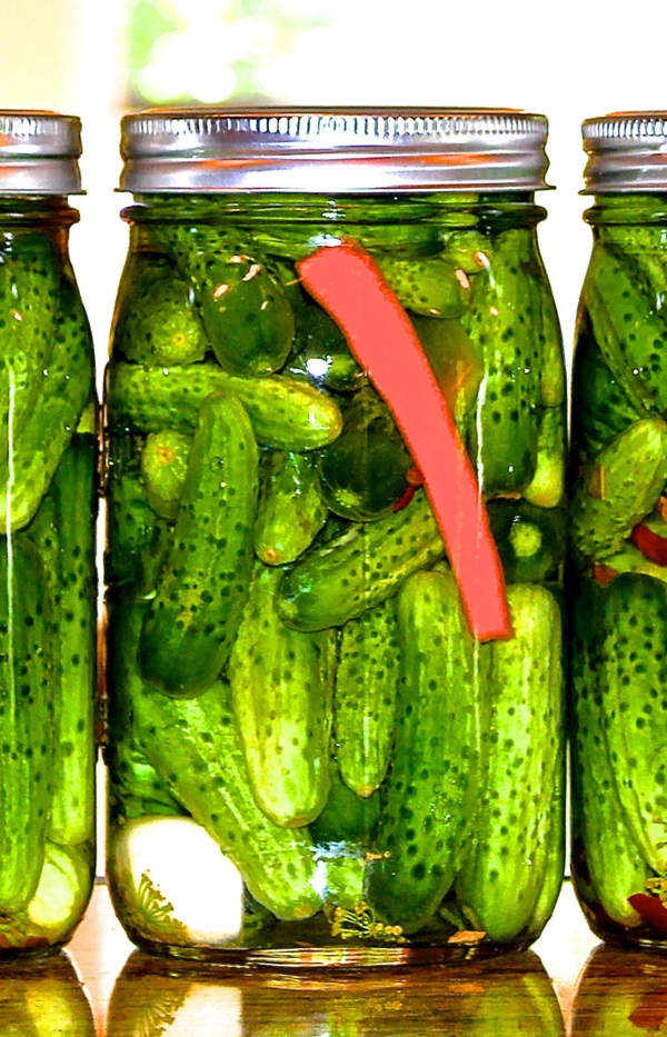 Tasty Gurken mit Knoblauch für den Winter
