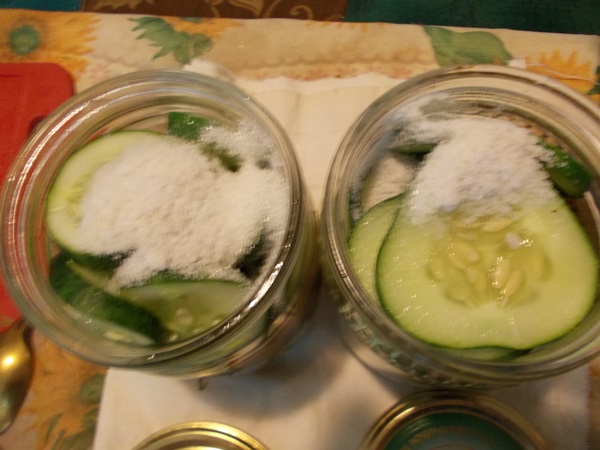 Tasty Gurken mit Knoblauch für den Winter