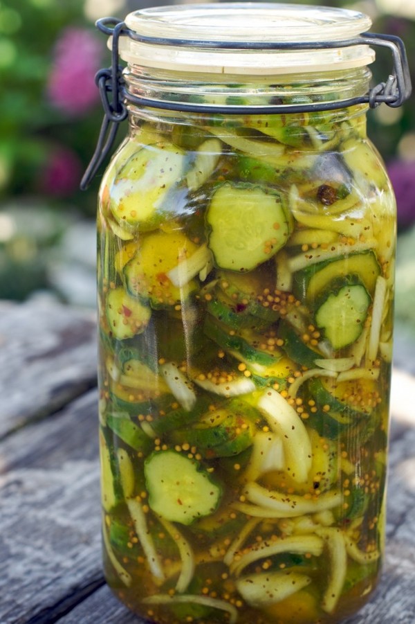 Gurken mit Senf für den Winter in Dosen, Rezepte mit Foto