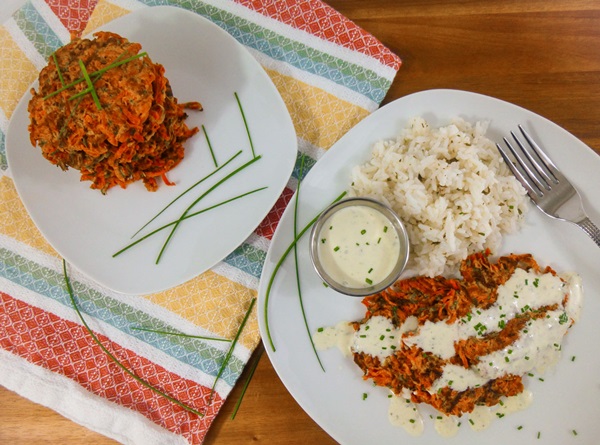 Leckere Pfannkuchen aus Zucchini auf schnelle Rezepte