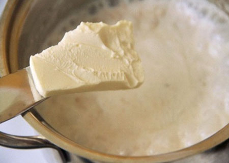 Haferflocken in Milch