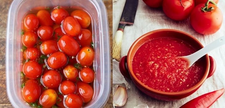Tomaten mit Knoblauch für den Winter, Rezepte. Tomatenernte mit Knoblauch für den Winter: ein Rezept für schnelles Kochen, ohne Sterilisation, gesalzen ohne zu baden