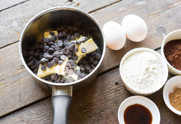 Ein einfaches Rezept: Brownie, die im Mund schmilzt