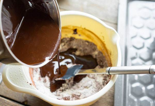 Ein einfaches Rezept: Brownie, die im Mund schmilzt
