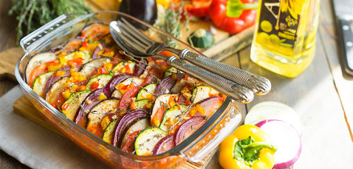 Ein einfaches Rezept: Ratatouille in pikanter Sauce