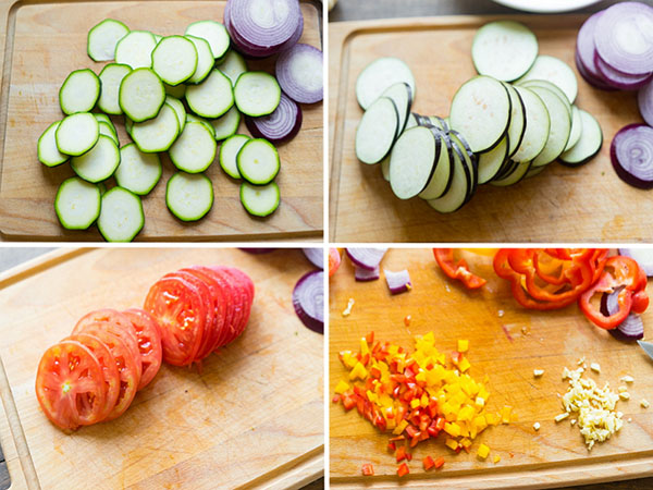 Ein einfaches Rezept: Ratatouille in pikanter Sauce