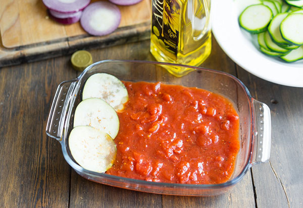 Ein einfaches Rezept: Ratatouille in pikanter Sauce