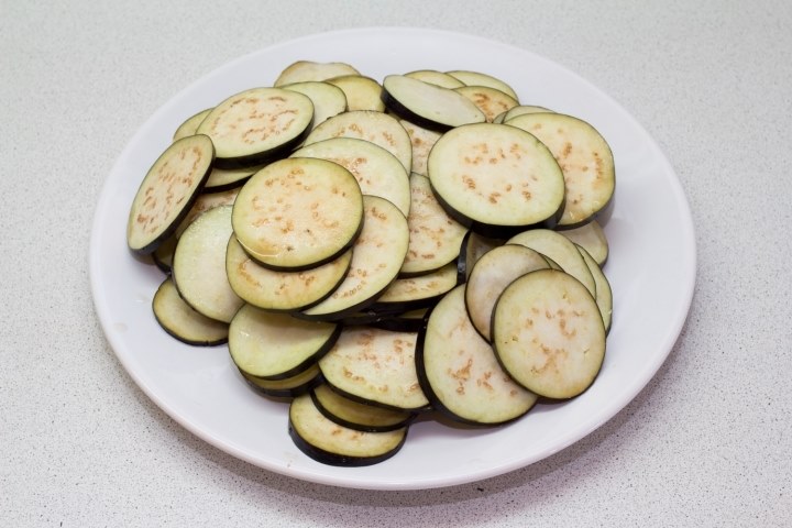 geschnittene Zucchini