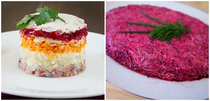 Rezept für Hering unter dem Pelzmantel für neues Jahr zu Hause - Klassiker, Rolle, mit Apfel Schritt für Schritt