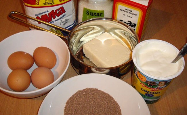 Zutaten für Kuchen