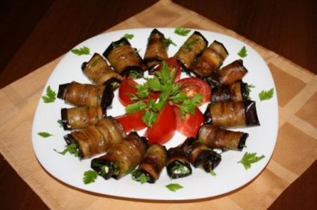 Auberginenröllchen: Rezepte