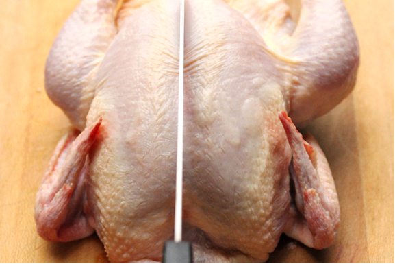 rohes Huhn