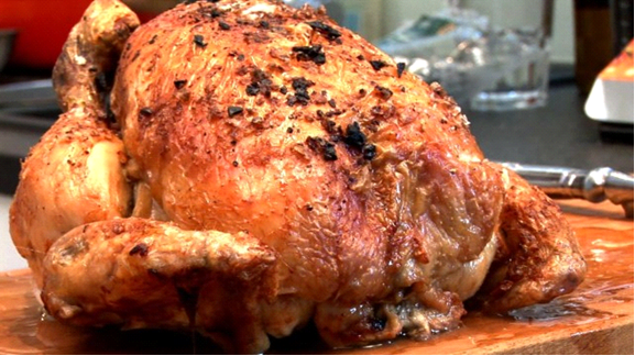 Huhn aus dem Ofen