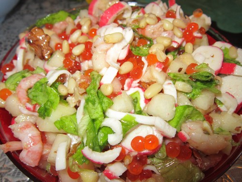Garnelensalat mit Tomaten