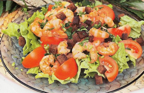 Garnelensalat mit Tomaten