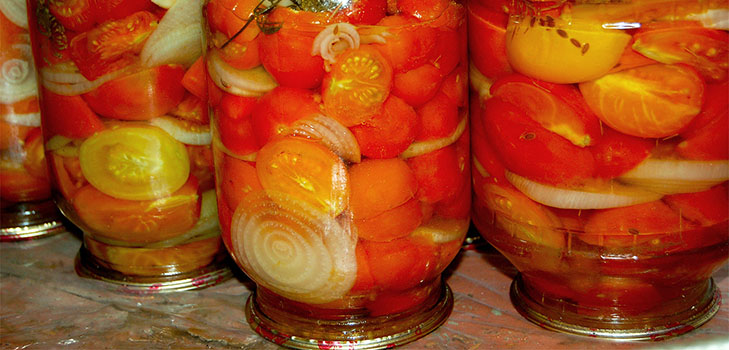 Tomatensalat für den Winter