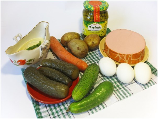 Zutaten für Salat