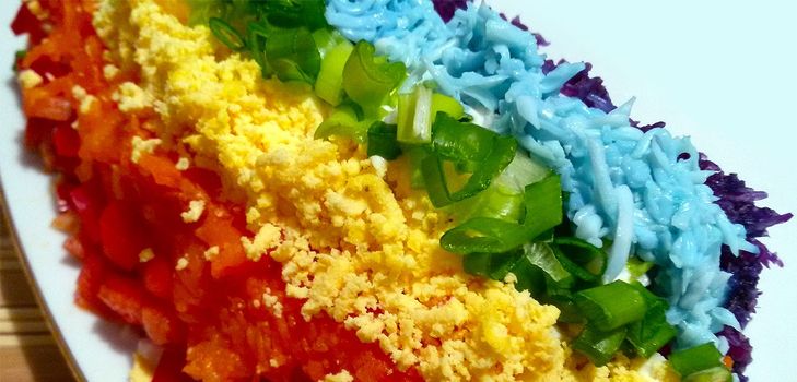 Salat-Regenbogen-Rezept