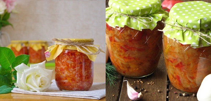 Salat mit Reis und Gemüse für den Winter. Rezepte für Salat für den Winter mit Reis und Tomaten, Zucchini, Karotten