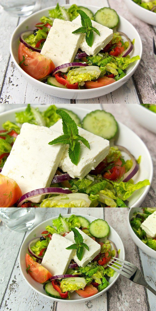 Salate mit Brynza: Spitze der besten Rezepte
