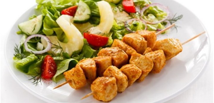Schaschlik mit Gemüse