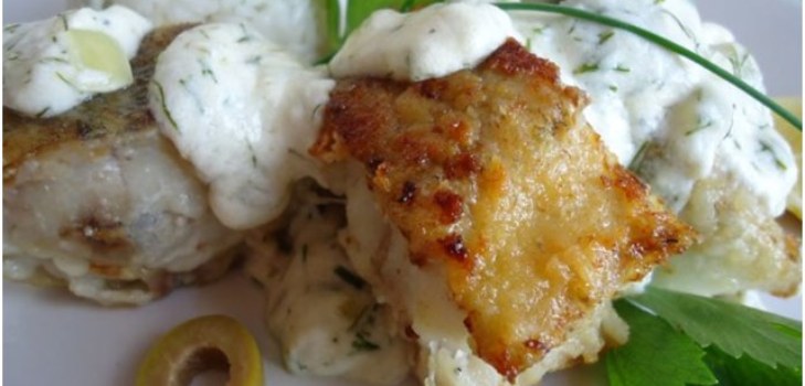Alaska Seelachs mit Soße