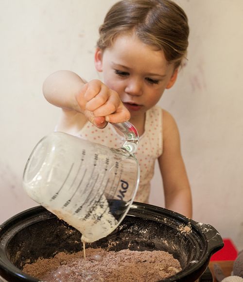 Schokoladenkuchen in Multivarquet - schnelles Rezept mit Foto