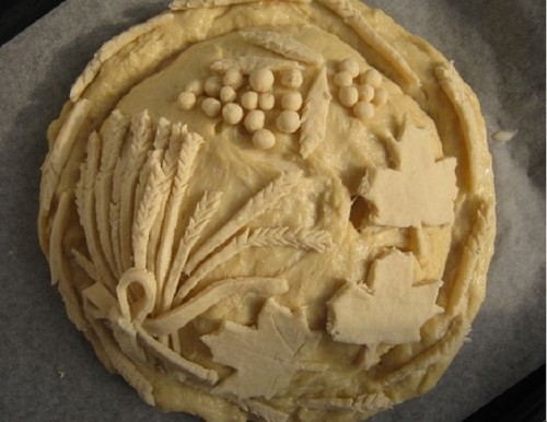 Ein Hochzeitsbrot mit eigenen Händen, ein Rezept und ein Foto