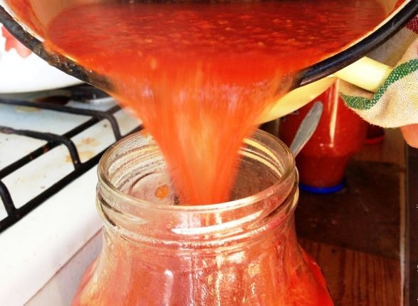 Tomatensaft für den Winter