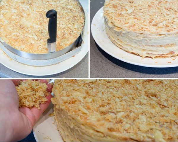Kuchen "Napoleon", Rezepte mit einem Foto zu Hause: klassisch (sowjetisch), mit Vanillepudding, mit Kondensmilch, aus Blätterteig