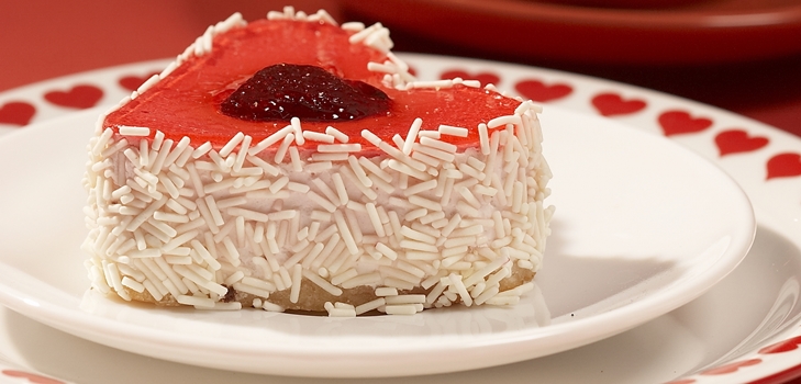 Kuchen in Form von Herzen am 14. Februar, Rezept mit Foto