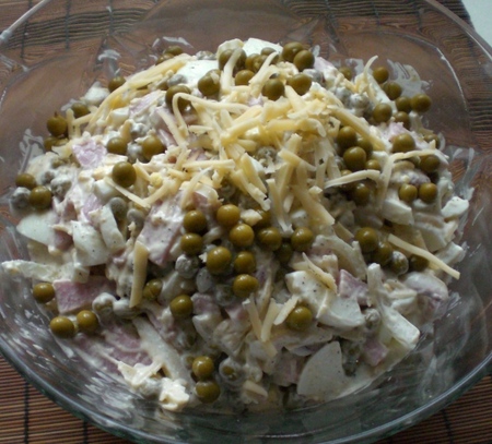 Fasten Tischdekoration - Tintenfisch Salat