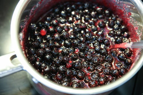 Marmelade aus schwarzer Aronia