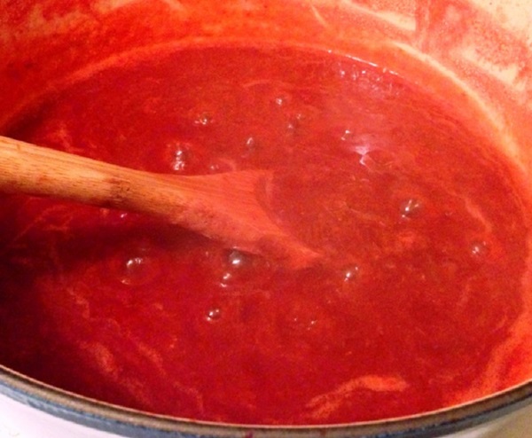 Marmelade aus dem Rhabarber