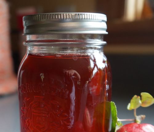 Marmelade aus Äpfeln und Aronia