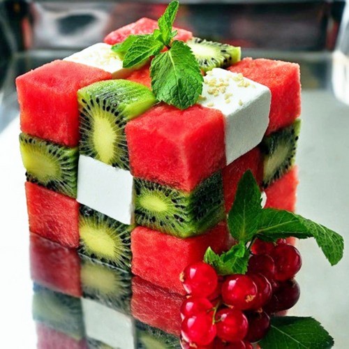 Vegetarische Desserts auf dem festlichen Tisch