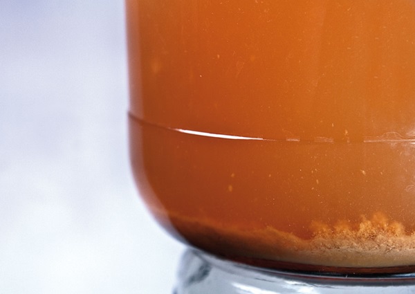 Hausgemachter Wein aus Äpfeln