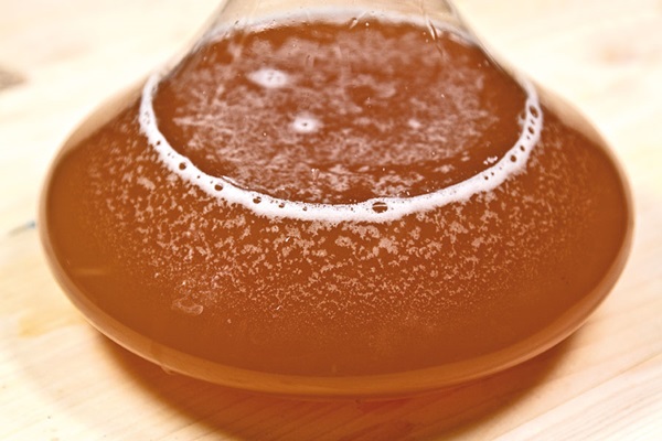 Hausgemachter Wein aus Äpfeln