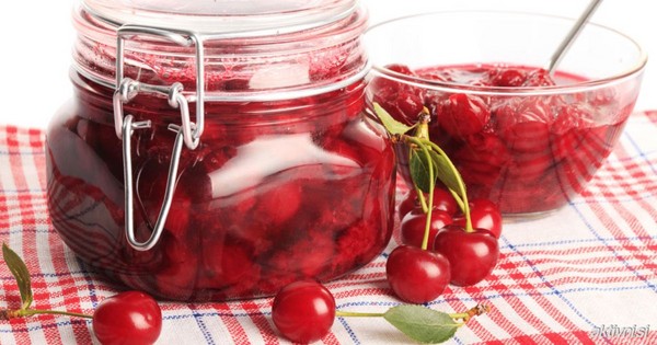 Kirsche im Winter - Rezepte - Marmelade mit Samen und ohne Samen, Fünf-Minuten-Briefings, Marmelade, Gelee ohne Gelatine, Kirschkompott