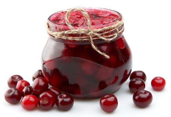 Kirsche im Winter - Rezepte - Marmelade mit Samen und ohne Samen, Fünf-Minuten-Briefings, Marmelade, Gelee ohne Gelatine, Kirschkompott