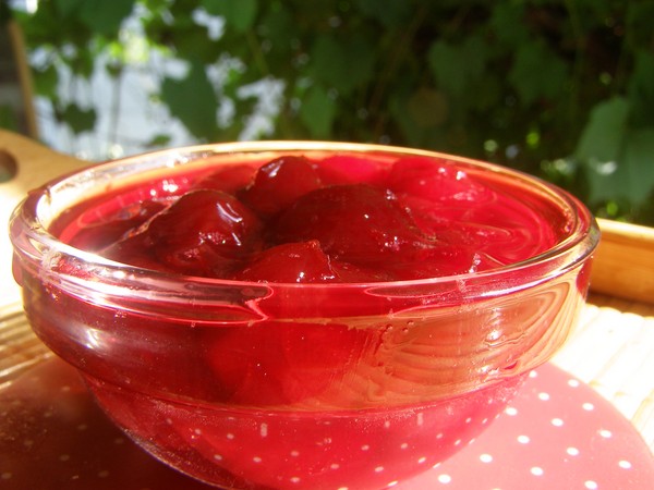 Kirsche im Winter - Rezepte - Marmelade mit Samen und ohne Samen, Fünf-Minuten-Briefings, Marmelade, Gelee ohne Gelatine, Kirschkompott