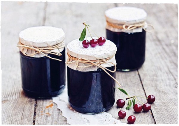 Kirsche im Winter - Rezepte - Marmelade mit Samen und ohne Samen, Fünf-Minuten-Briefings, Marmelade, Gelee ohne Gelatine, Kirschkompott