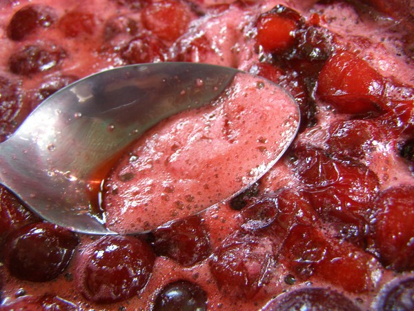 Kirsche im Winter - Rezepte - Marmelade mit Samen und ohne Samen, Fünf-Minuten-Briefings, Marmelade, Gelee ohne Gelatine, Kirschkompott