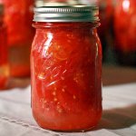 Rohlinge von Tomaten für den Winter