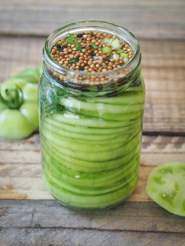 Grüne Tomaten, Rezepte für den Winter. Grüne Tomaten kochen - eingelegt, eingelegt, koreanisch