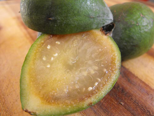 Jelly von feijoa für den Winter, ein Rezept mit einem Foto