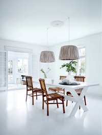 Interieur in weißer Farbe