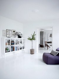 Interieur in weißer Farbe