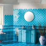 Interieur in blauer Farbe